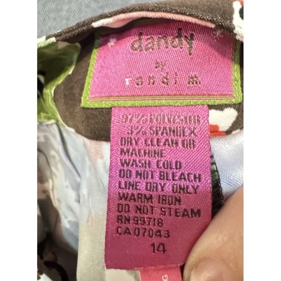 Dandy By Andi M Women's A-Line Floral Skirt Size 14 Boho Cottagecore Midi - Picture 3 of 3